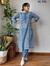 New Exclusive Hand  block printed Stitched Cotton  Kurtis with Pant